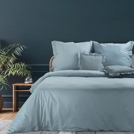 TERRA COLLECTION Komplet pościeli PALERMO 1 z bawełny z ozdobną kantą i lamówką na poduszkach TERRA COLLECTION Komplet pościeli PALERMO 1 z bawełny z ozdobną kantą i lamówką na poduszkach - 160 x 200 cm