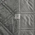 DESIGN 91 narzuta welwetowa pikowana metodą hot press w wzór karo - 170 x 210 cm - stalowy 3