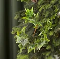 Zimowa gałązka z listkami bluszczu mrożona - 20 cm - zielony 1