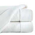 EWA MINGE Ręcznik DAGA w kolorze białym, z welurową bordiurą i błyszczącą nicią -  - biały 1