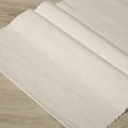 Bieżnik MADLEN z bawełny tkany w drobny wzorek - 40 x 140 cm - beżowy 1