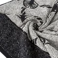 Ręcznik DORIAN melanżowy z geometrycznym wzorem z motywem wachlarzy - 50 x 90 cm - czarny 5
