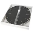 Duży  zegar ścienny w stylu nowoczesnym z czarnym cyferblatem,  60 cm średnicy - 60 x 4 x 60 cm - czarny 3