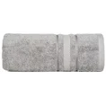 EUROFIRANY PREMIUM ręcznik z bawełny egipskiej z żakardową bordiurą podkreśloną lśniącą nicią - 50 x 90 cm - stalowy 3