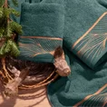 LIMITED COLLECTION ręcznik  SALVIA z miękkiej bawełny z welwetową bordiurą z motywem botanicznym ŚWIEŻOŚĆ SZAŁWII - 70 x 140 cm - miętowy 5