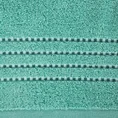 Ręcznik bawełniany FIORE z ozdobnym stebnowaniem - 70 x 140 cm - miętowy 2