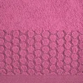 Ręcznik z bordiurą w groszki - 50 x 90 cm - różowy 2