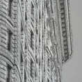 Obraz BUILDINGS w ramie dekorowany brokatem - 40 x 120 cm - czarny 2