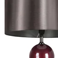Lampa stojąca MERRY na podstawie łączącej szkło i metal z welwetowym abażurem - ∅ 46 x 157 cm - grafitowy 2