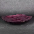 Patera NIKOL z barwionego szkła artystycznego - ∅ 40 x 5 cm - burgundowy 1