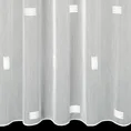 Tkanina firanowa z haftem w drobny geometryczny wzór - 180 cm - biały 3