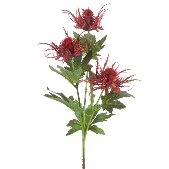 OSET sztuczny kwiat dekoracyjny na gałązce - 68 cm - czerwony