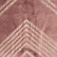 Koc ARVEL z metalicznym nadrukiem w zygzaki - 150 x 200 cm - różowy 2
