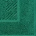 REINA LINE Dywanik łazienkowy z bawełny frotte zdobiony wzorem w zygzaki - 50 x 70 cm - ciemnozielony 4