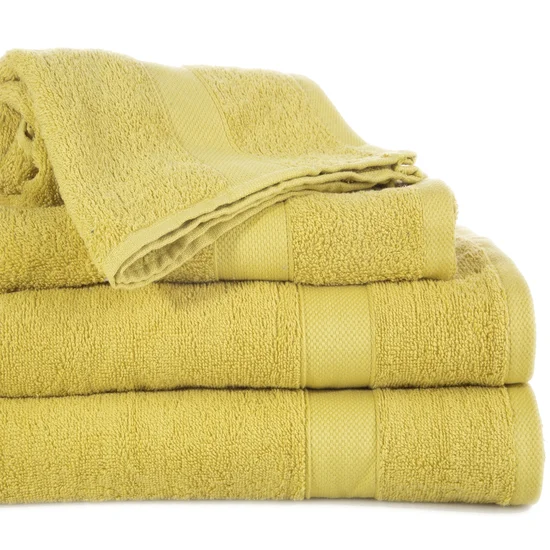 DESIGN 91 Ręcznik ADA w klasycznym stylu - 70 x 140 cm - musztardowy