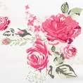 ELLA LINE Komplet pościeli z wysokogatunkowej bawełny z motywem róż - 220 x 200 cm - biały 2