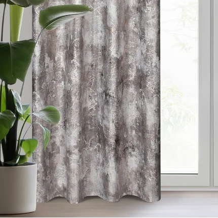 Zasłona welwetowa ESTER zdobiona przecieranym wzorem Zasłona welwetowa ESTER zdobiona przecieranym wzorem - 140 x 250 cm