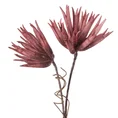 SZTUCZNY KWIAT dekoracyjny z pianki foamiran obsypany brokatem - dł. 83 cm dł. kwiat 13 cm - różowy 1