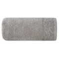 Ręcznik RUBI z żakardową bordiurą z przecieranym wzorem z dodatkiem błyszczącej nici - 70 x 140 cm - srebrny 3