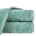 Ręcznik MARI z welurową bordiurą - 70 x 140 cm - zielony 1