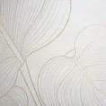 LIMITED COLLECTION Koc BLANCA 4 miękki i delikatny w dotyku zdobiony motywem dużych liści lilii wodnej MAGIA BIELI - 150 x 200 cm - biały 2