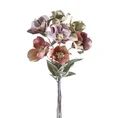 Bukiet kwiatów sztucznych z płatkami z jedwabistej tkaniny - 80 cm - fioletowy 1
