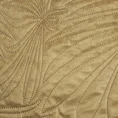 DESIGN 91 Narzuta LUIZ welwetowa pikowana metodą hot press we wzór liści palmy - 170 x 210 cm - beżowy 6