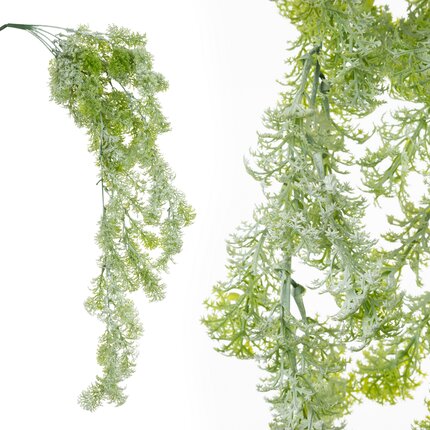 GIRLANDA ZWISAJĄCA - DROBNE LISTECZKI, BLUSZCZ kwiat sztuczny dekoracyjny 73 cm jasnozielony