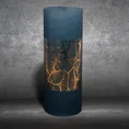 LIMITED COLLECTION Wazon MUSA granatowo-złoty ze szkła artystycznego ENERGIA GRANATU - ∅ 15 x 40 cm - granatowy 1