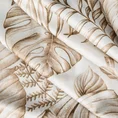 Zasłona SABA z miękkiego welwetu z nadrukiem egzotycznych liści - 140 x 270 cm - biały 15