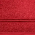Ręcznik z bordiurą podkreśloną błyszczącą nicią - 70 x 140 cm - czerwony 2