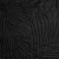 DESIGN 91 Narzuta LUIZ welwetowa pikowana metodą hot press we wzór liści palmy - 200 x 220 cm - czarny 6