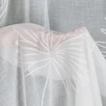 Firana JANE z lekkiej etaminy z żakardowym motywem liści - 140 x 270 cm - biały 9