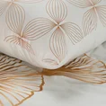 LIMITED COLLECTION Pościel BLANCA 10 z makosatyny bawełnianej łącząca motyw liści miłorzębu i geometryczny - 160 x 200 cm - biały 6