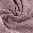 Ręcznik ALTEA z bordiurą z melanżowym pasem w stylu eko - 70 x 140 cm - pudrowy róż 5