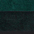 Ręcznik LEON z żakardowym wzorem w paski - 50 x 90 cm - czarny 2