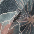 EUROFIRANY PREMIUM Komplet pościeli z naturalnej tkaniny z włóknem lyocell o jedwabistym dotyku z motywem liści - 160 x 200 cm - jasnoniebieski 5