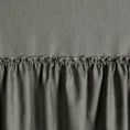 Zasłona LENA z falbaną z tkaniny o płóciennym splocie - 140 x 300 cm - popielaty 14