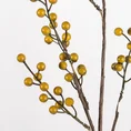 GAŁĄZKA OZDOBNA, kwiat sztuczny dekoracyjny - 73 cm - musztardowy 2