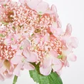 HORTENSJA kwiat sztuczny dekoracyjny z płatkami z jedwabistej tkaniny - 53 cm - różowy 2