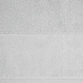 Ręcznik LUCY z miękką welurową bordiurą - 70 x 140 cm - srebrny 2
