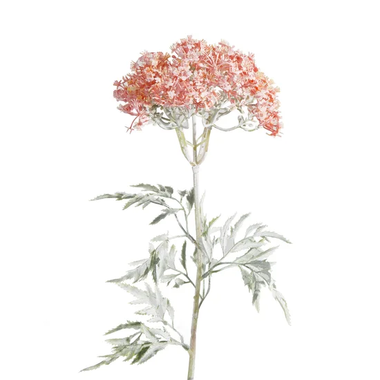 KRWAWNIK kwiat sztuczny dekoracyjny - dł. 65 cm śr. kwiat 17 cm - pomarańczowy