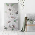 Obraz FLOWERY  ręcznie malowany na płótnie kwiat podkreślony lśniącymi akcentami - 60 x 120 cm - beżowy 3