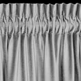 Zasłona MIRELA z miękkiego  welwetu z przecieranym wzorem - 140 x 270 cm - szary 10