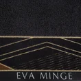 EVA MINGE Ręcznik MINGE 3 z bordiurą zdobioną fantazyjnym nadrukiem geometrycznym - 50 x 90 cm - czarny 2