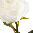 RÓŻA  kwiat sztuczny dekoracyjny z płatkami z jedwabistej tkaniny - ∅ 10 x 62 cm - kremowy 2