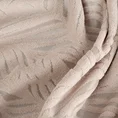 Zasłona OCTAVIA z miękkiego welwetu z wycinanym wzorem liści - 140 x 250 cm - beżowy 11