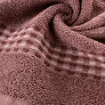 Ręcznik RIVA chłonny i wytrzymały z przeplataną bordiurą - 50 x 90 cm - pudrowy róż 5