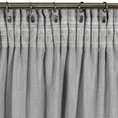 Zasłona JUDYTA z tkaniny z dodatkiem lnu z deszczykiem w stylu eko - 140 x 300 cm - srebrny 8