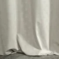 Zasłona JULIA z miękkiego welwetu z wytłaczanym geometrycznym wzorem wachlarzy - 140 x 250 cm - beżowy 3